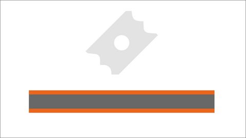 Scraper aggregate multi for the perfect smoothing of radii and chamfers on plastic edges with two profiles. Scraper aggregate multi for the perfect smoothing of radii and chamfers on plastic edges with two profiles.