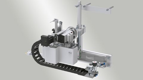 Eckkopieraggregat for corner processing up to 3 mm edge thickness Eckkopieraggregat for corner processing up to 3 mm edge thickness